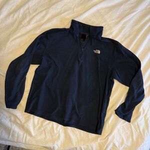 The North Face Men's navy Blue Zip-Up Sweater